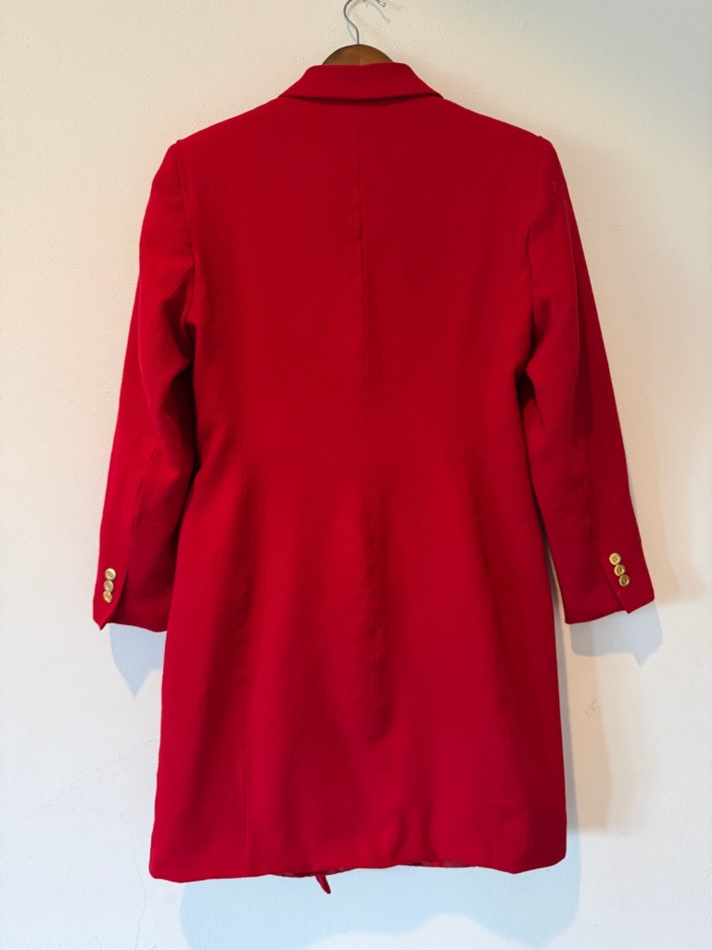 Vintage Harve Benard Lightweight Wool Blazer Jacket Lined Double Breasted Red - Picture 5 of 6